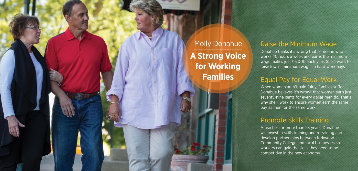 Molly Donahue for Iowa State Representative - A strong voice for working families